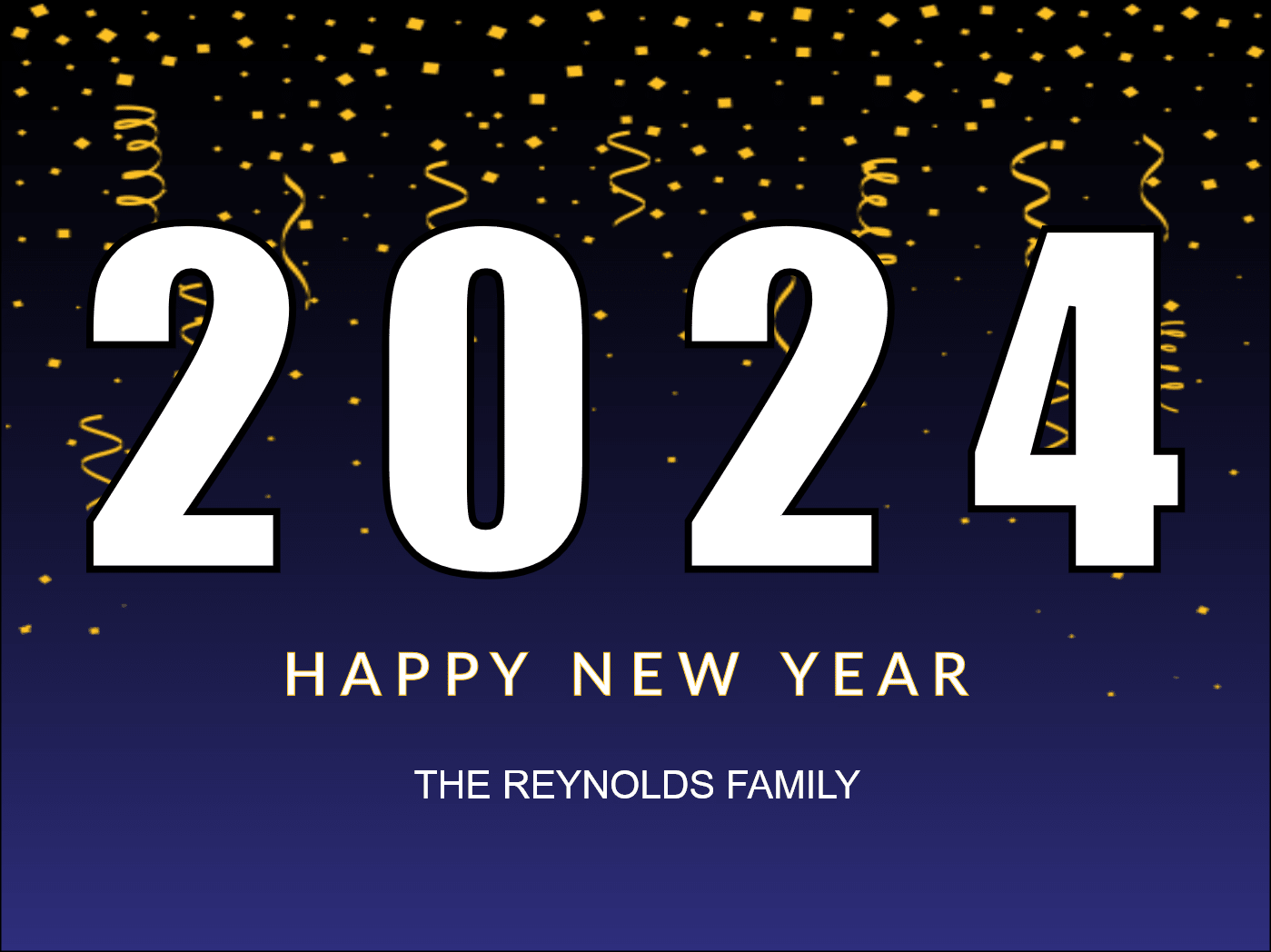 Custom Happy New Year Confetti Yard Signs Happy New Year Yard Signs