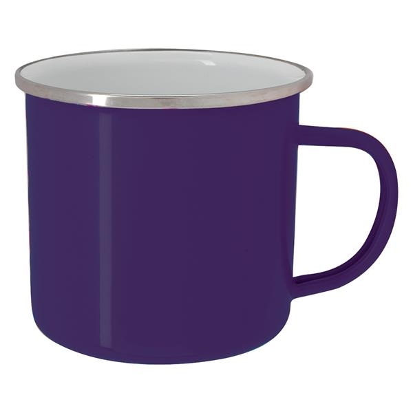 Purple - Custom Enamel Metal Mugs