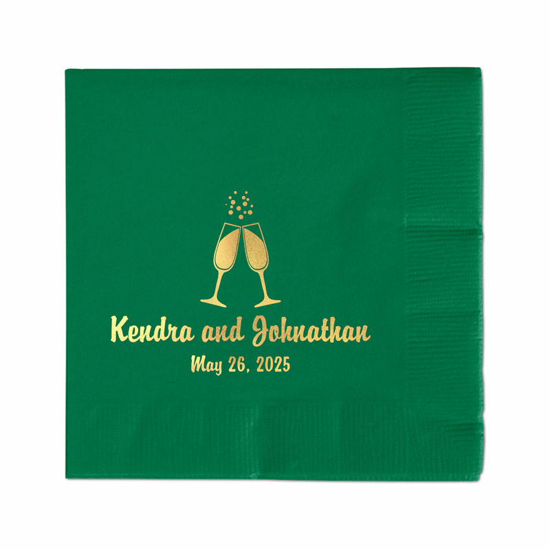 Custom Foil Stamped Luncheon Napkins