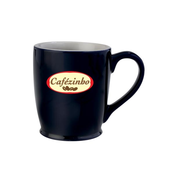 Kona Bistro Mug 16 oz_Black - Coffee Cup