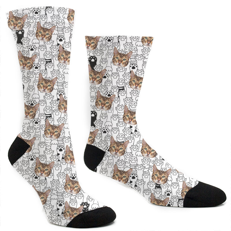 Custom Cat Paw Socks