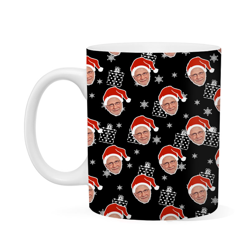 Custom Christmas Santa Head Mug
