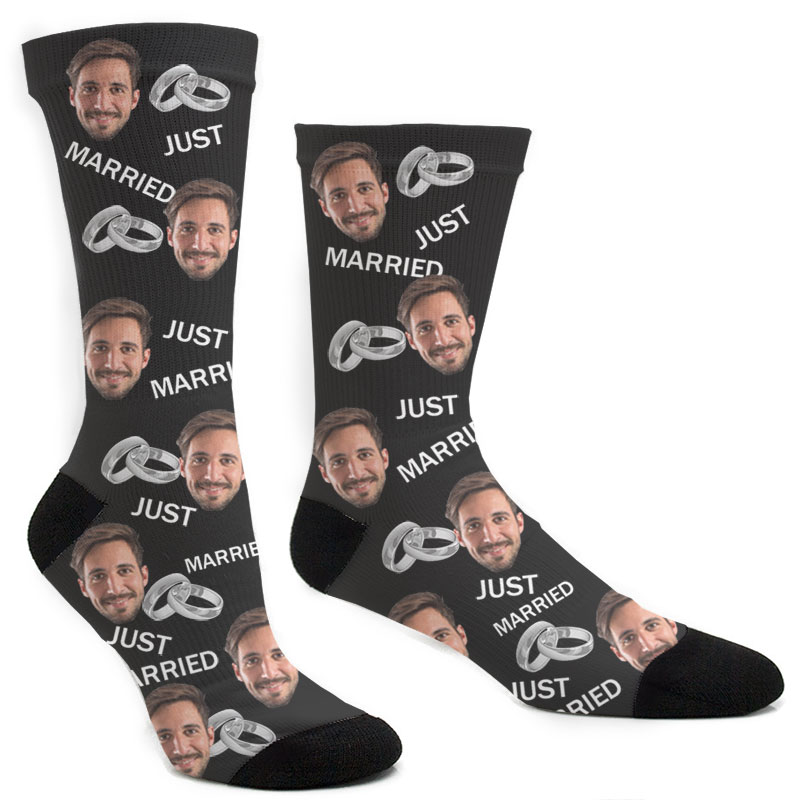 Custom Just Married Socks