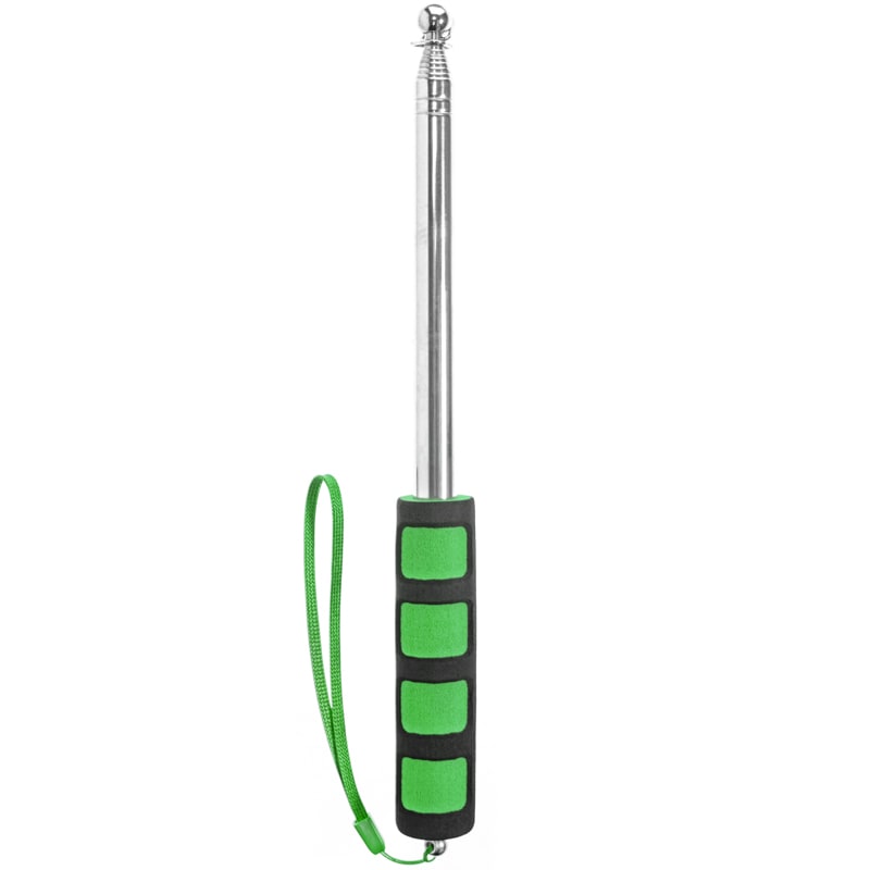 Handheld Telescopic Flag Pole_Black-Green - Custom Flags