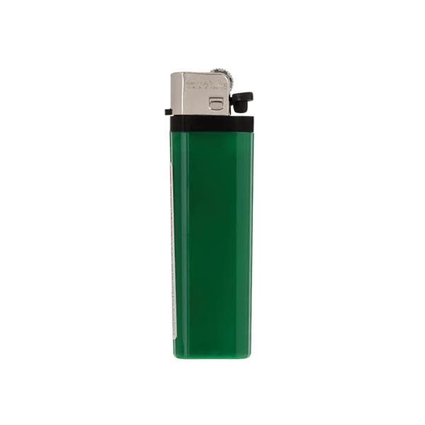 Solid Colored Standard Flint Cigarette Lighters - Green - Custom Lighters