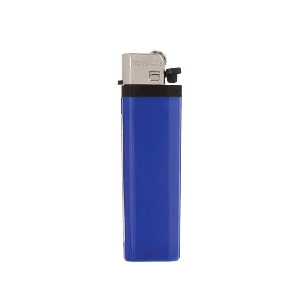 Solid Colored Standard Flint Cigarette Lighters - Blue - Lighters