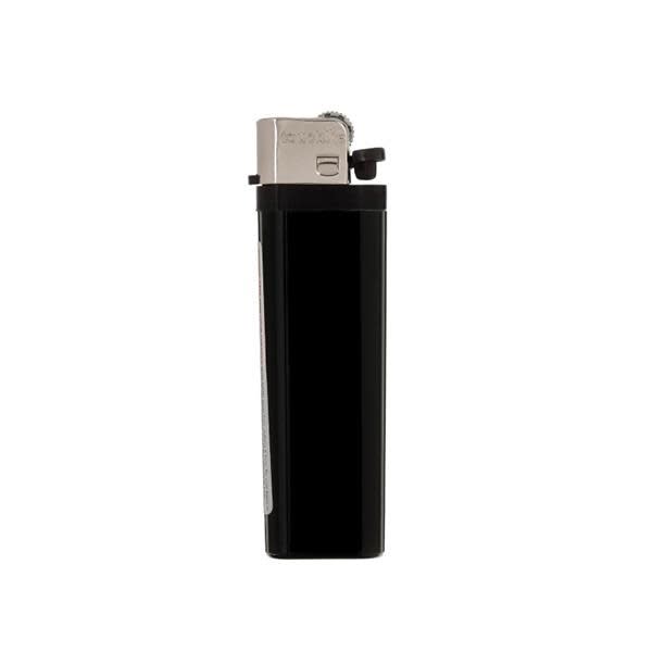 Solid Colored Standard Flint Cigarette Lighters - Black - Bic Lighters