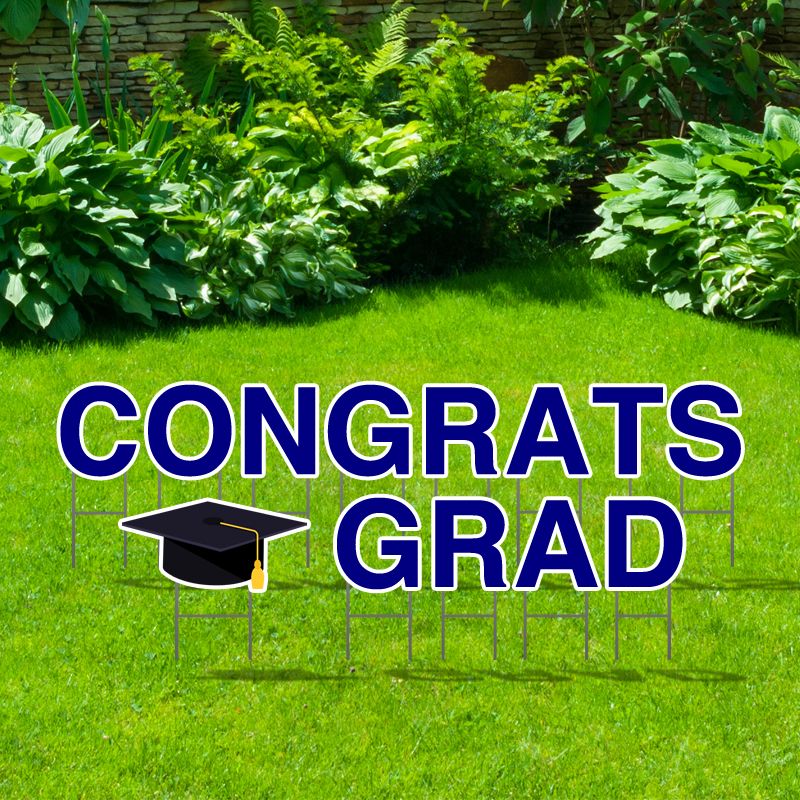 Pre-Packaged Congrats Grad Yard Letters