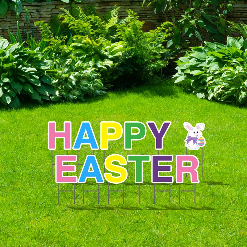 Pre-Packaged Happy Easter Yard Letters