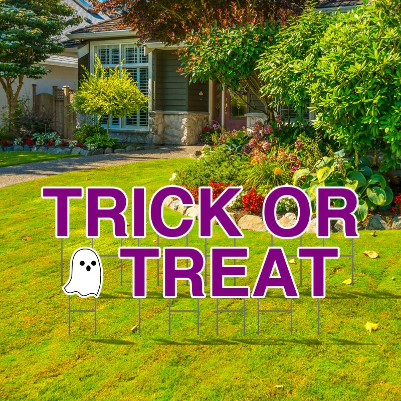Trick Or Treat Yard Letters - Halloween