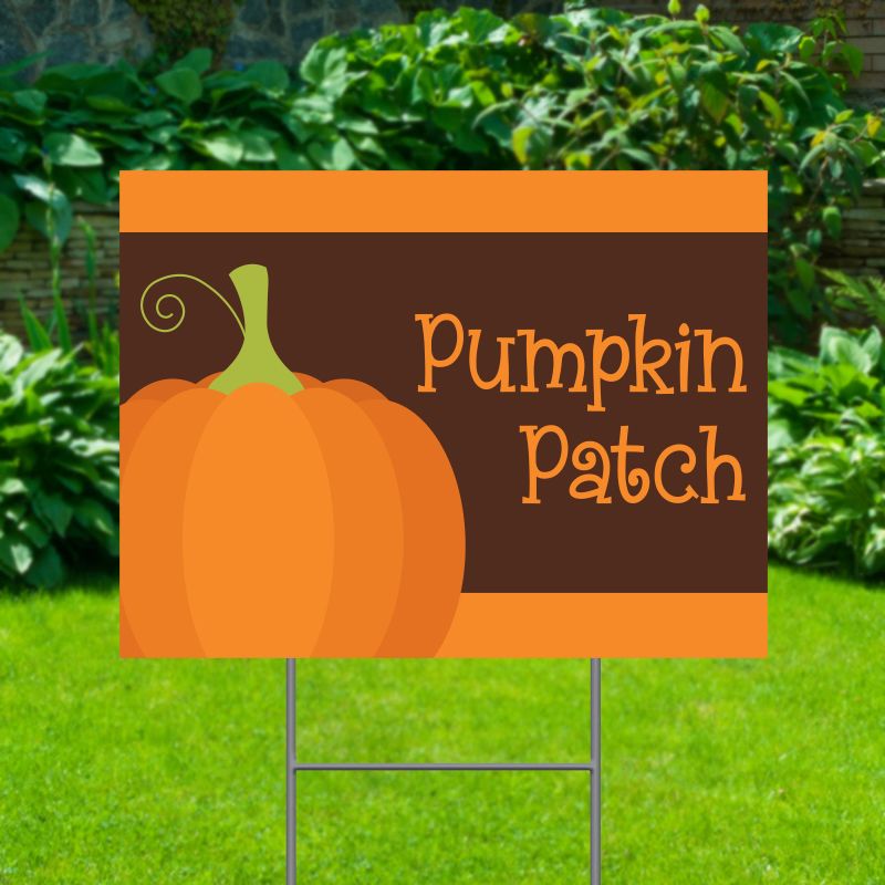 Pumpkin Patch Yard Signs - Thanksgiving
