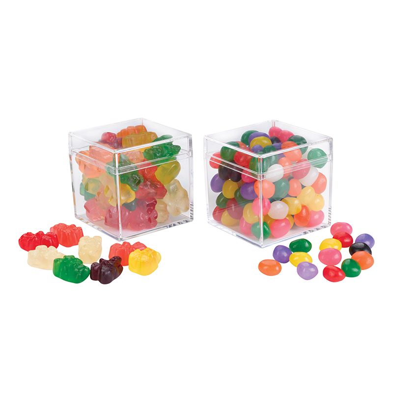 Cube Candy Set Jelly Beans and Gummy Bears - Gift Basket