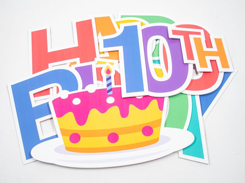 Pre-Packaged Happy 100th Birthday Yard Letters - Birthday