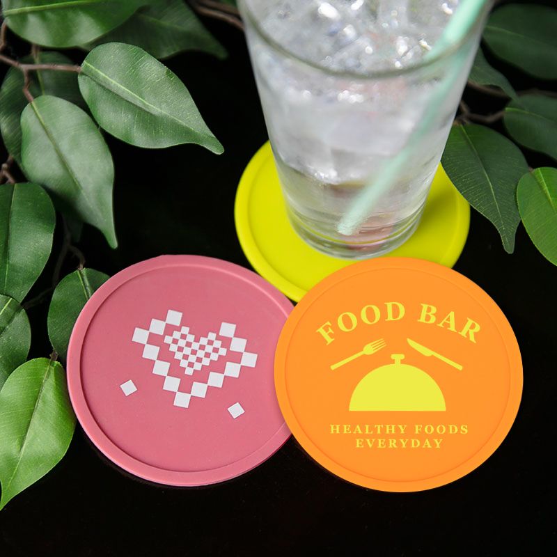 Custom Silicone Drink Coasters - Printed - Drink Coasters