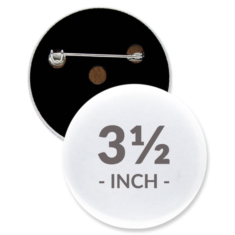 3 1/2 Inch Round Custom Buttons