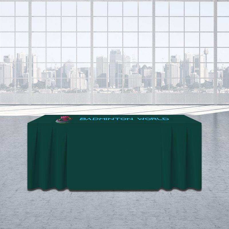 8ft Skirt Trade Show Table Cover - Full Color Imprint