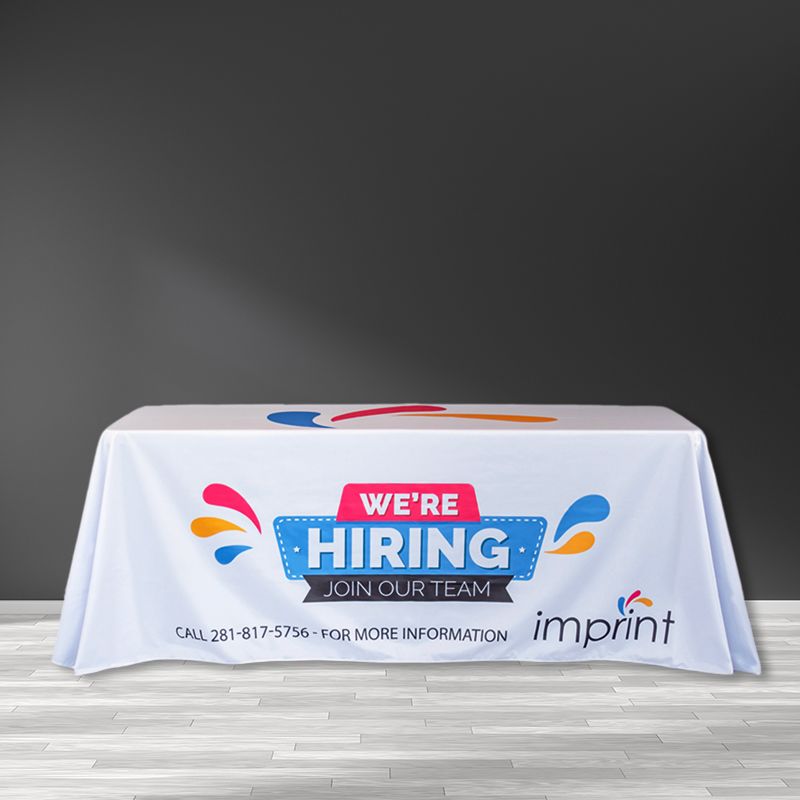8ft Trade Show Table Cover - All Over Imprint