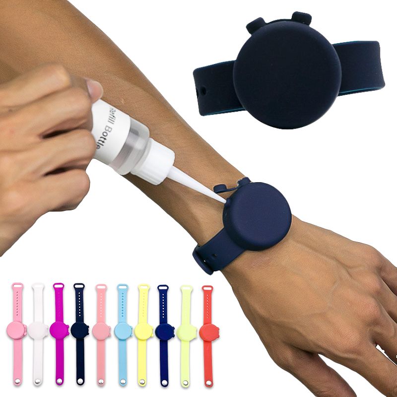 Adjustable Hand Sanitizer Dispenser Silicone Wristbands