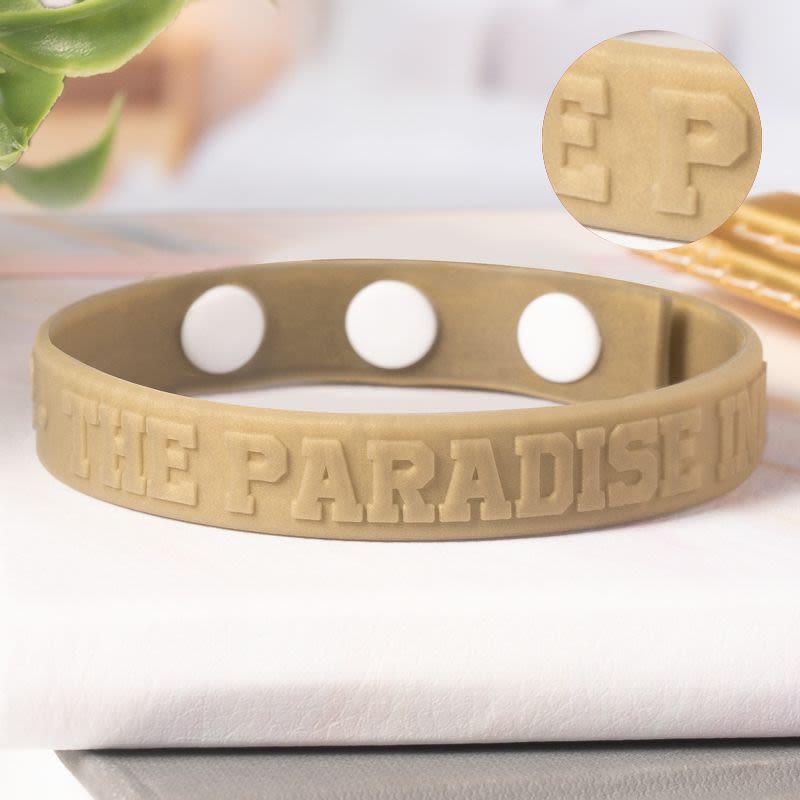 Embossed Silicone Adjustable  Wristbands