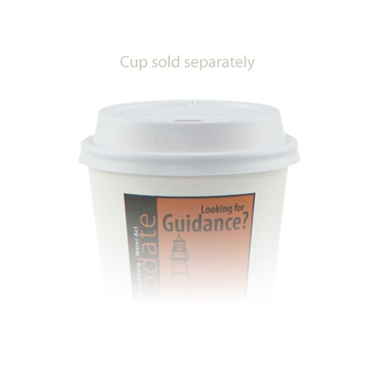 White Paper Cup - 8 Oz Dome Lid