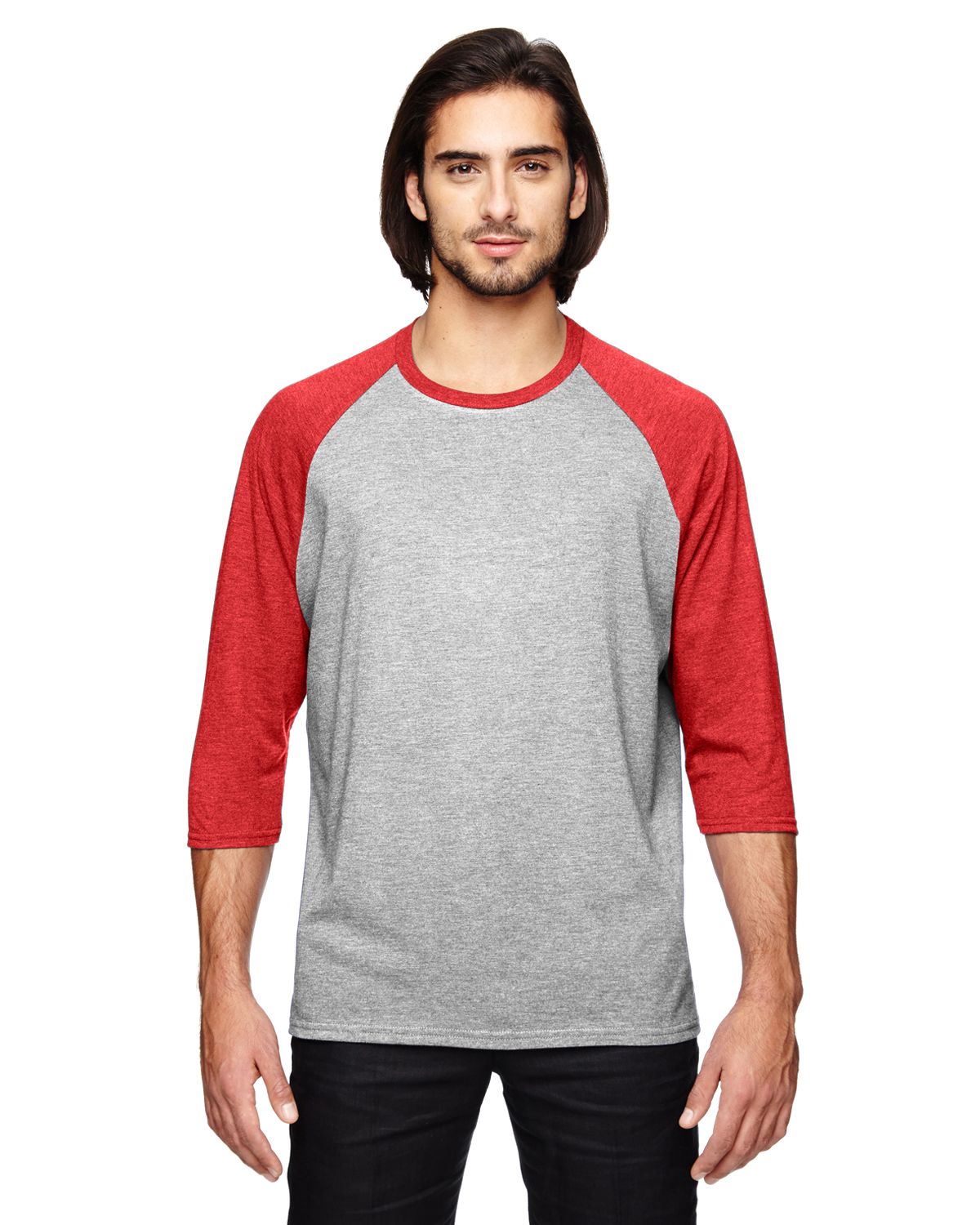 Anvil Triblend 3/4-sleeve Raglan T-shirt