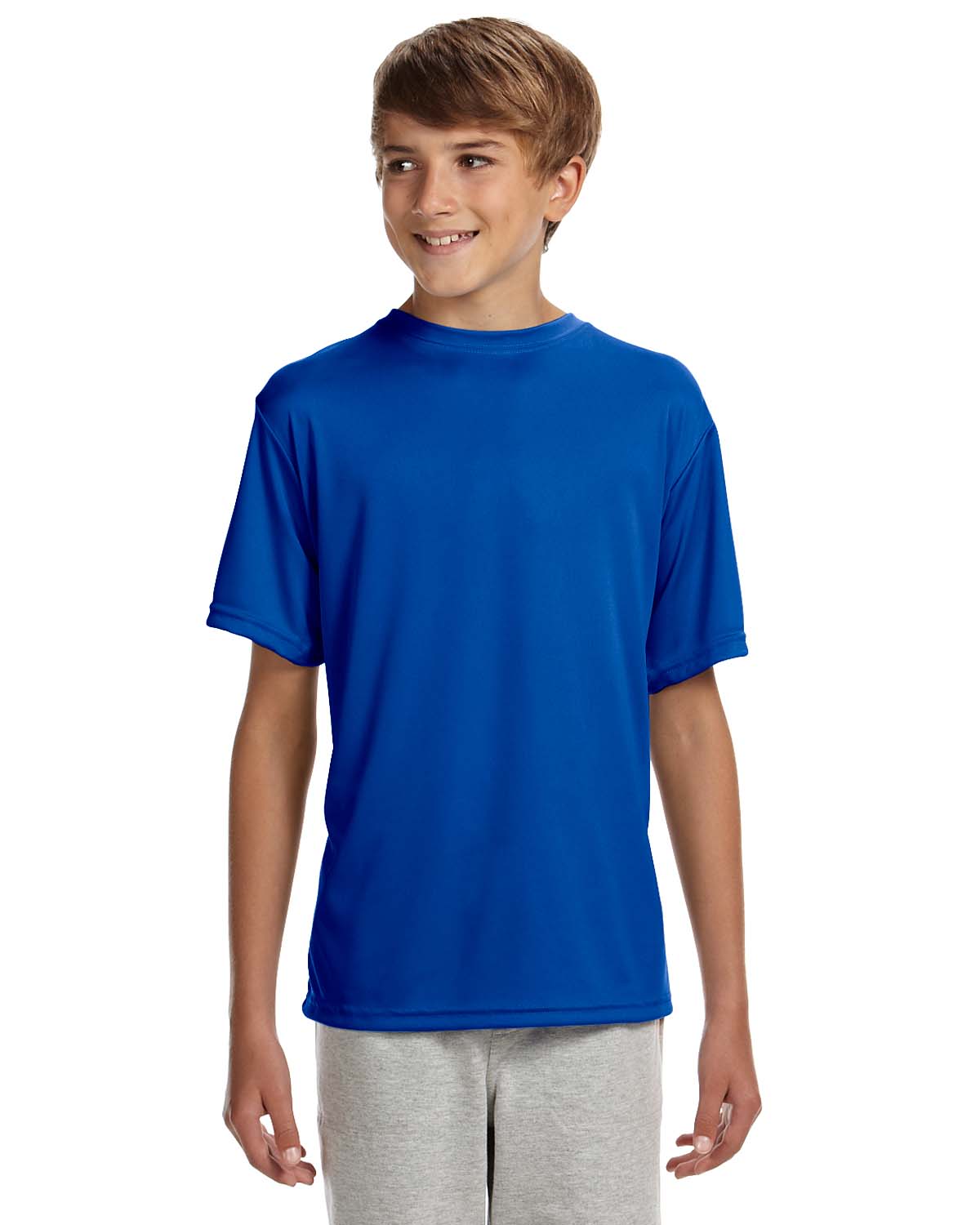 A4 Youth Short-sleeve Cooling Performance Crew