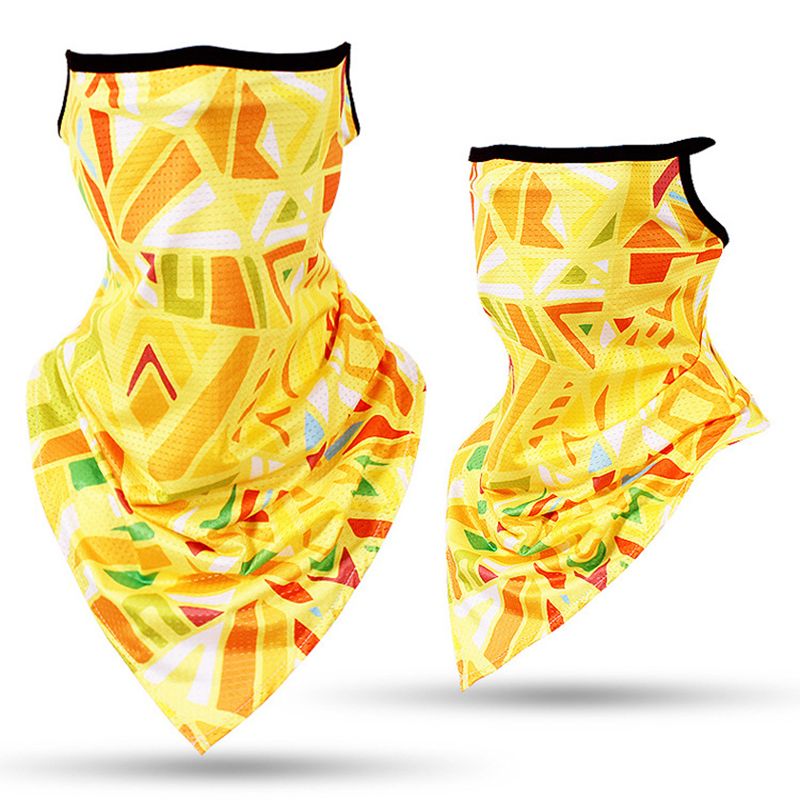 Yellow Puzzle - Fae Covering Neck Gaiters