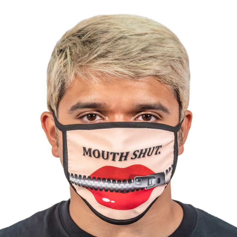 Zipped Lips Face Masks - Blank Face Mask