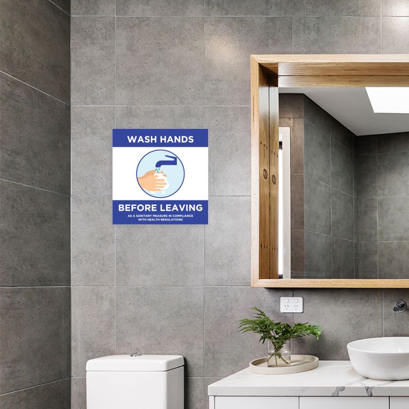 Wash Your Hands Before Leaving Stickers - Wall Stickers