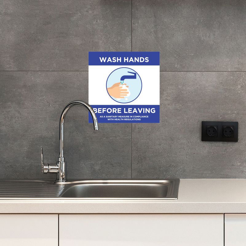 Wash Your Hands Before Leaving Stickers - Wall Stickers
