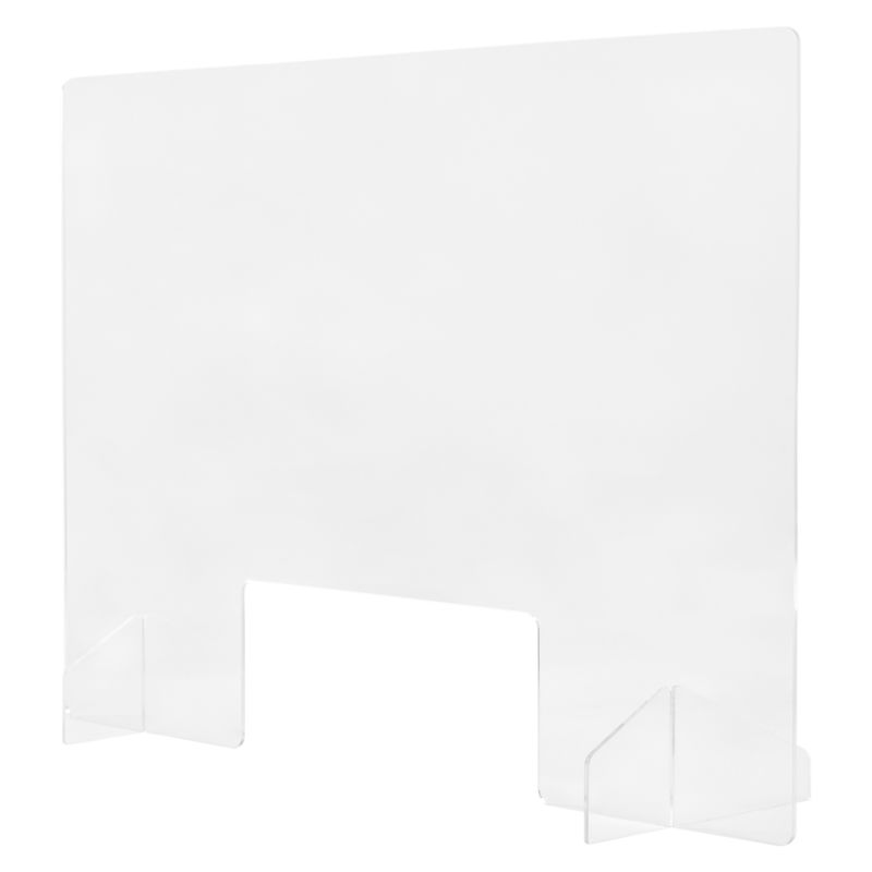 24 x 32 Inch Blank Protective Acrylic Counter Barrier - 