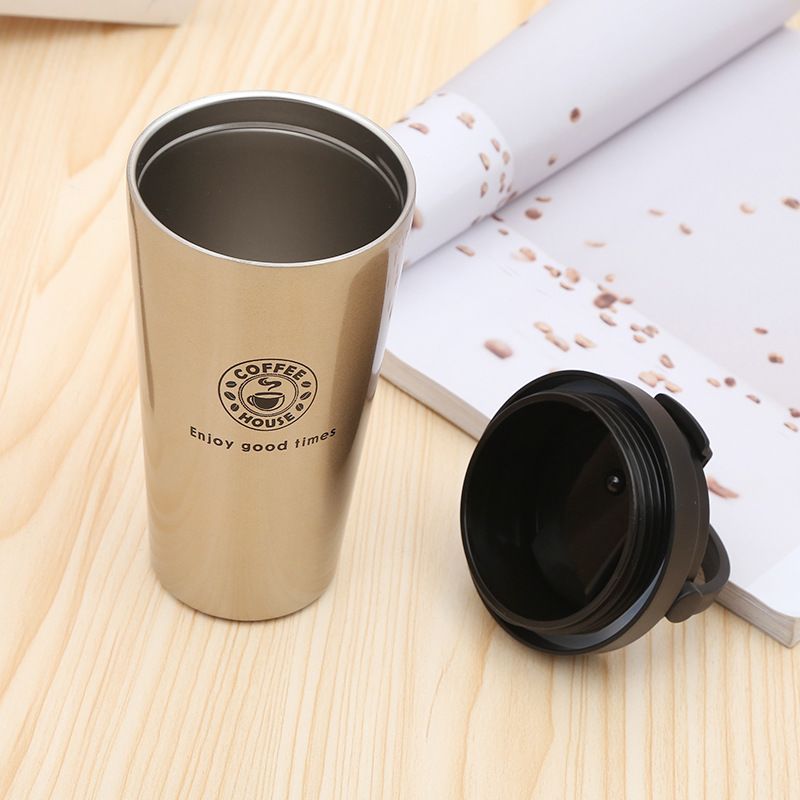 01_17 Oz. Custom Printed Travel Coffee Tumblers With Handle - Laser Engraved