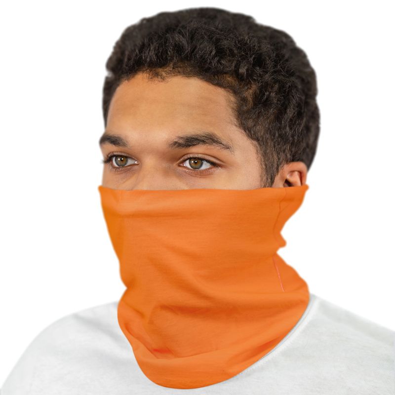 Fluorescent Orange_Face Cover - Face Covering