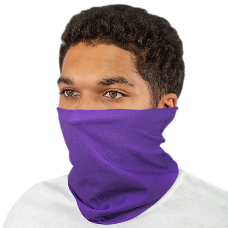Fluorescent Purple_Face Cover - Blank Face Mask