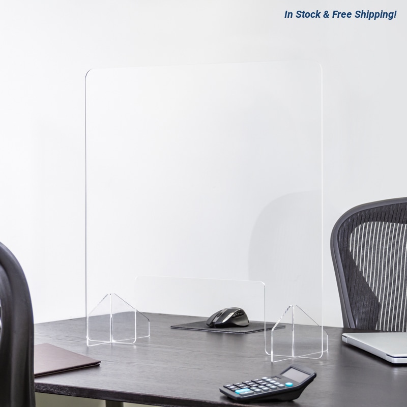 24 x 24 Inch Blank Protective Acrylic Counter Barrier