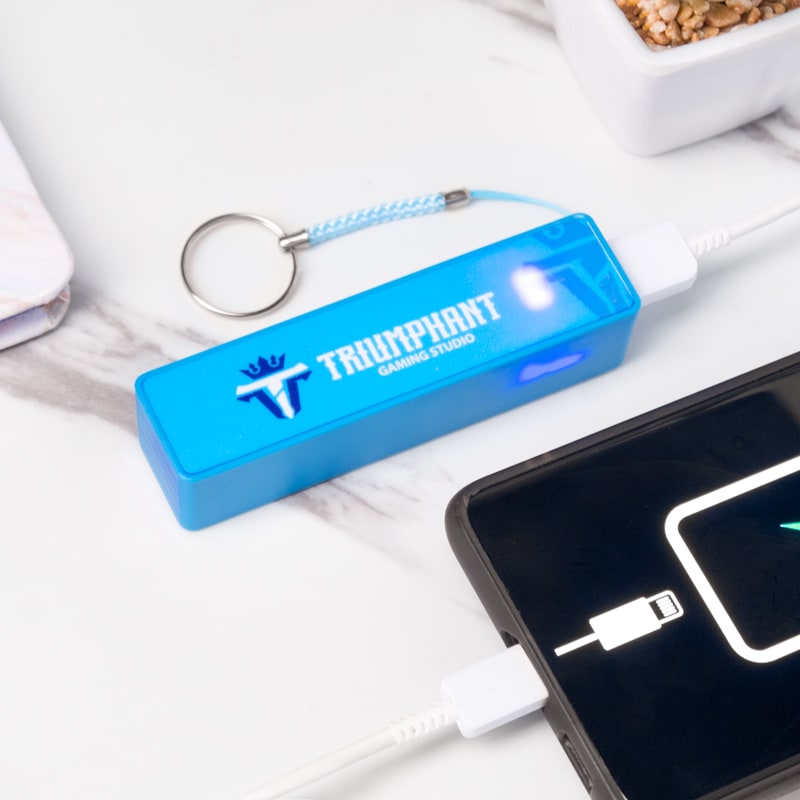 2000mAh Compact Keychain Power Banks Chargers