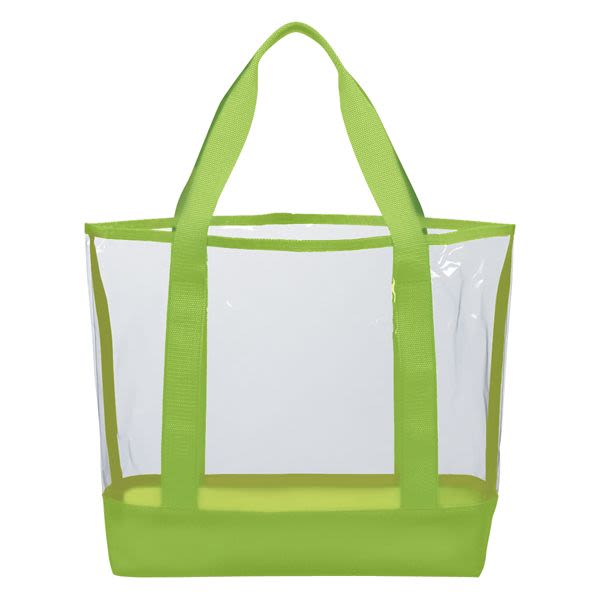Lime Green - Clear Blank - Clear Bag