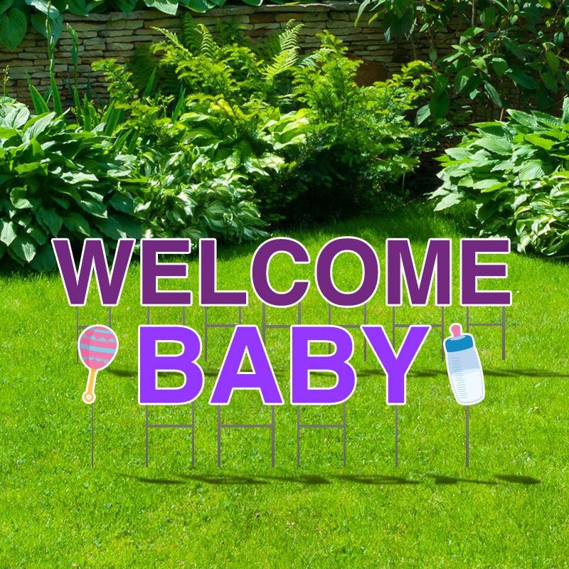 Welcome Baby Yard Letters - 