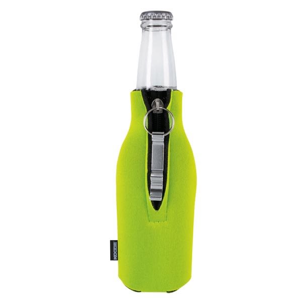 07_Zip-Up Bottle Koozie&reg; Kooler with Opener - Can Cooler