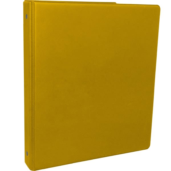 1 Inch Round 3-Ring Binder with Pockets_Tan - Pockets