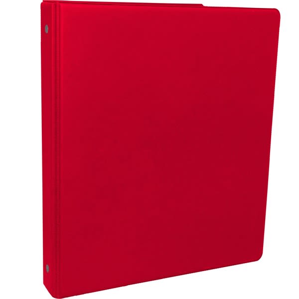 1.5 Inch Round 3-Ring Binder with Pockets_Red - 3 Ring Binder