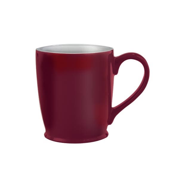 Kona Bistro Mug 16 oz_BurgundyBlank - Cups