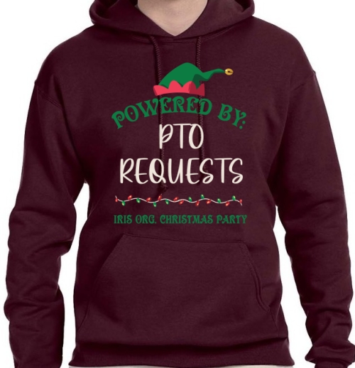 Powered By Custom Text Christmas