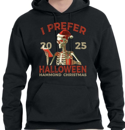 Skeleton I Prefer Halloween Than Christmas