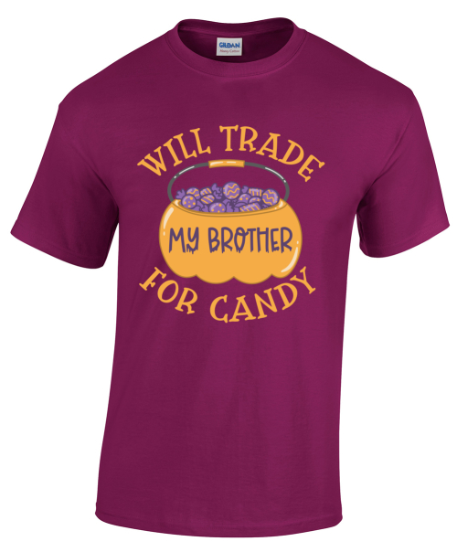 Will Trade For Candy Funny Halloween Trick Or Treat