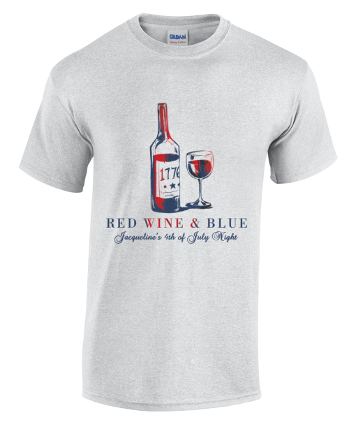 Red Wine And Blue 4th Of July