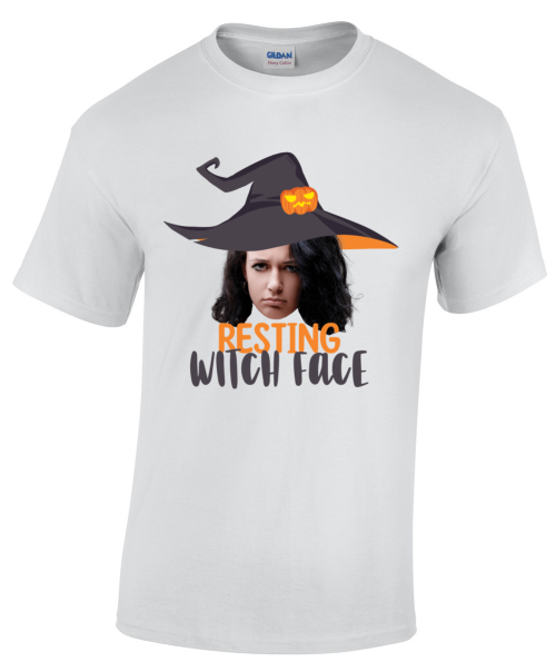 Resting Witch Face Portrait Halloween