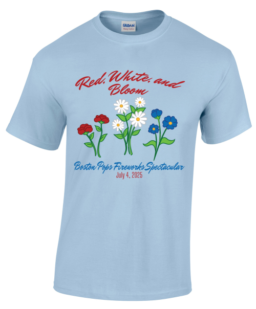 4th Of July Red White And Bloom Flowers