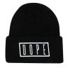 Black Beanie with White Imprint Color - 