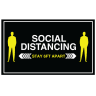 Stay Apart Rectangle Social Distancing Stickers - Social Distancing, Floor Stickers, Wall Stickers, Social Distancing Stickers, Stay Apart, 6ft Apart, 6 Feet Apart, 6 Ft Social Distance, 6 Feet Social Distance, 6ft Social Distancing, 6 Ft Social Distancing, Social Distancing